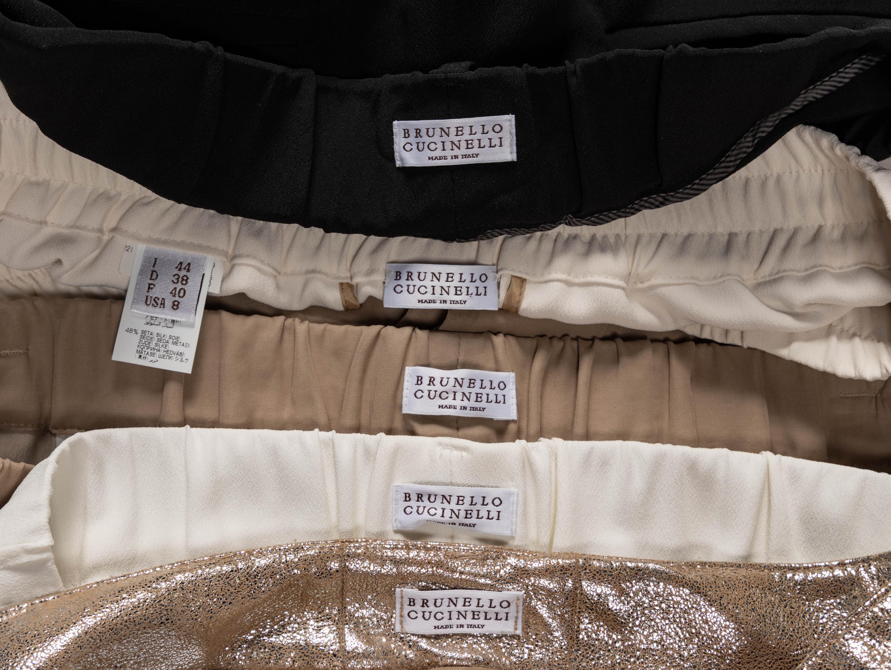 Brunello Cucinelli, Five Pairs of Pants