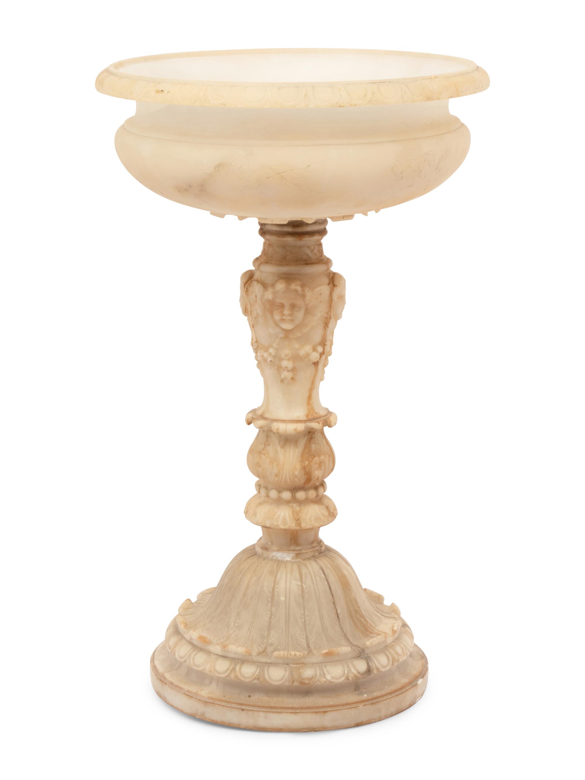An Italian Alabaster Table Lamp