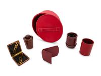 Seven Leather Veneered Desk Articles