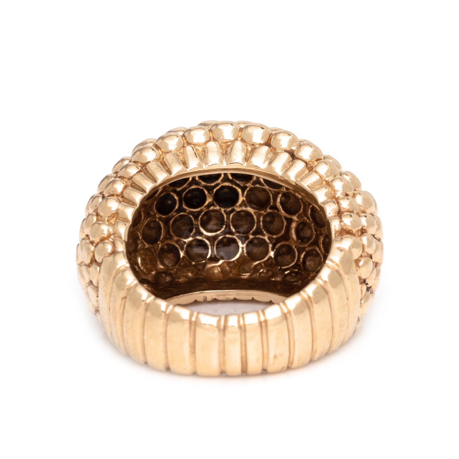 DANKNER, YELLOW GOLD RING
