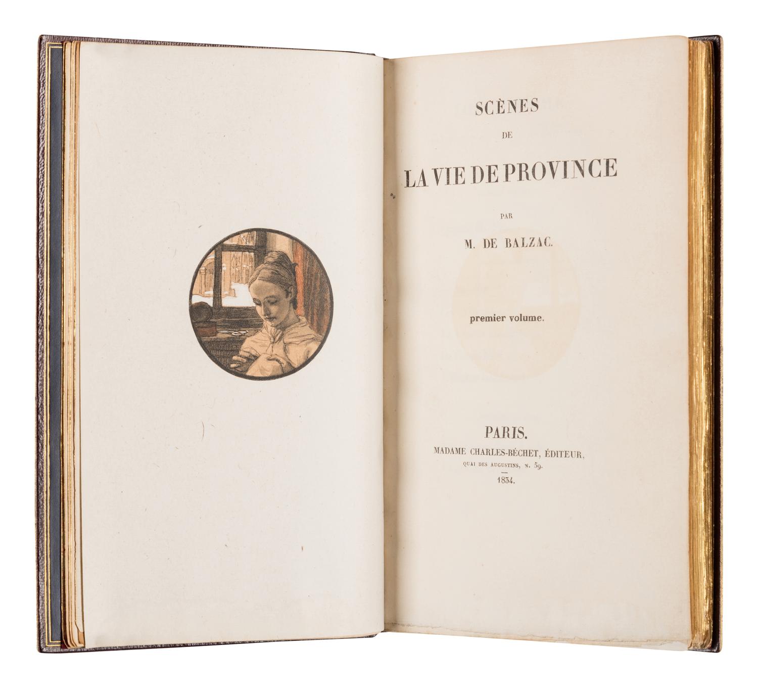 BALZAC, Honore de (1799-1850). Etudes de moeurs au XIXe siecle .... Paris: Madame Chales-Bechet, 1834.