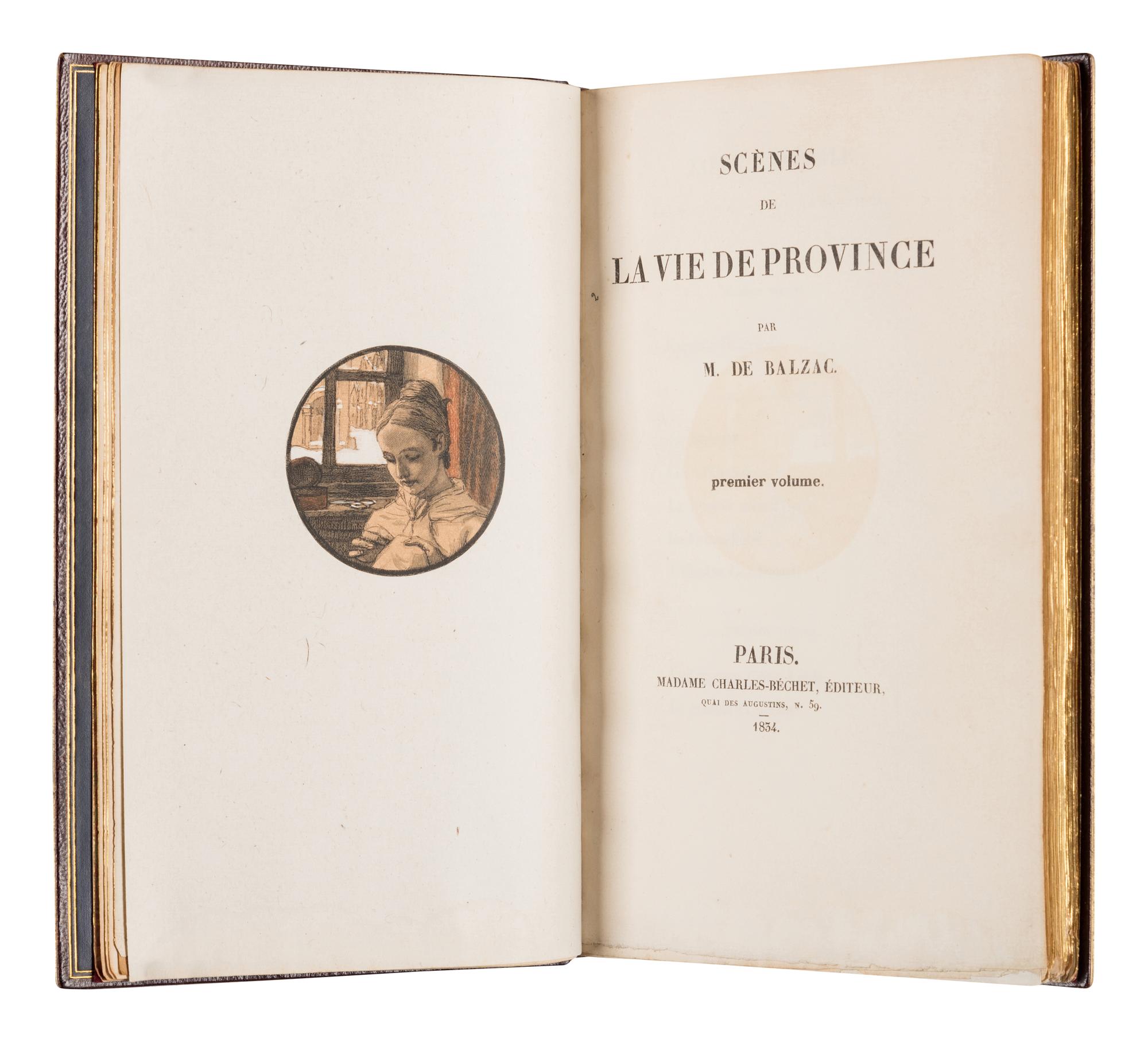BALZAC, Honore de (1799-1850). Etudes de moeurs au XIXe siecle .... Paris: Madame Chales-Bechet, 1834.