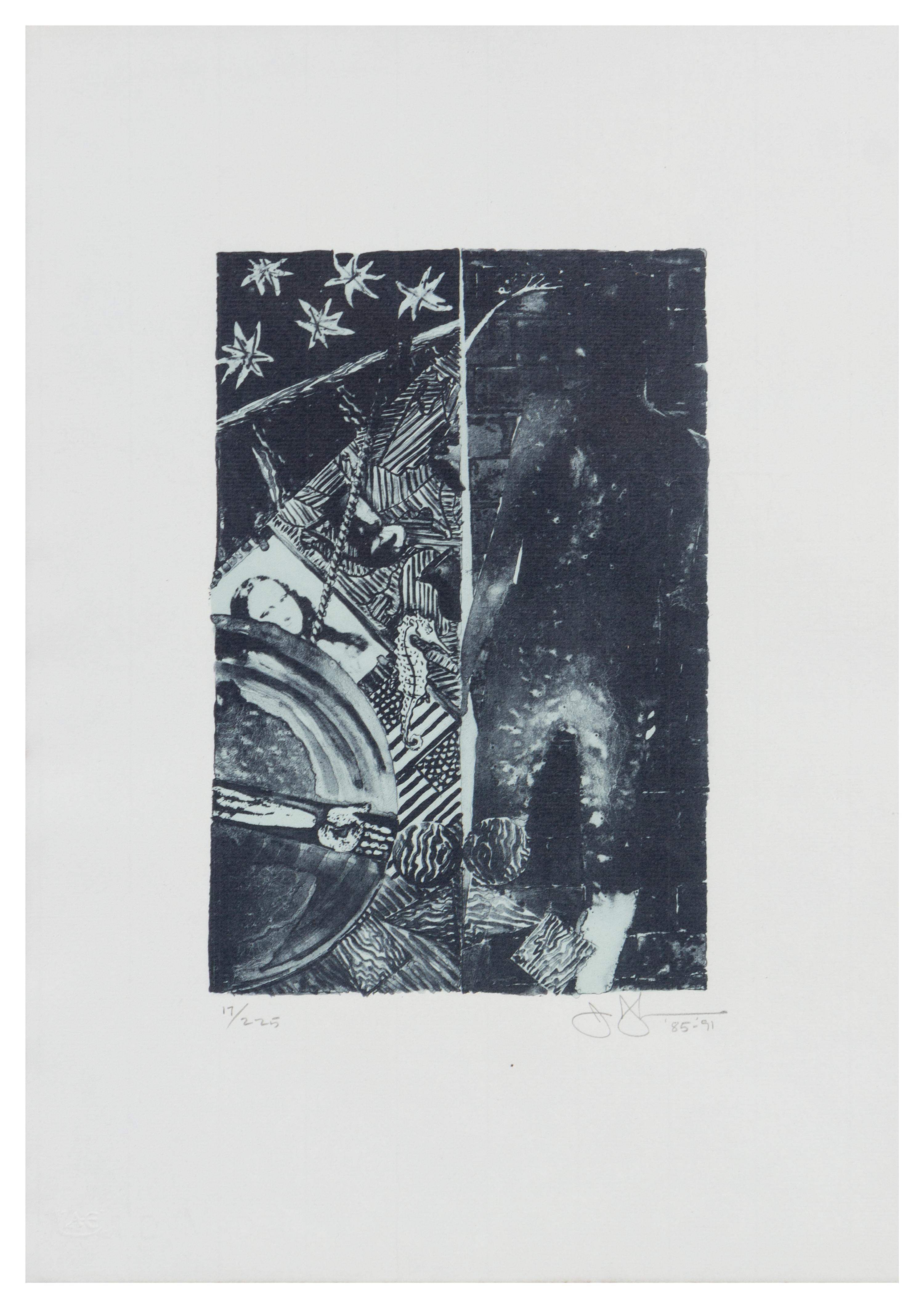 Jasper Johns, (American, b. 1930), Summer (Blue), 1991