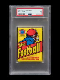 A Sealed Unopened Pack of 1981 Topps Football Cards (PSA 7 NM) - Possible Joe Montana Rookie