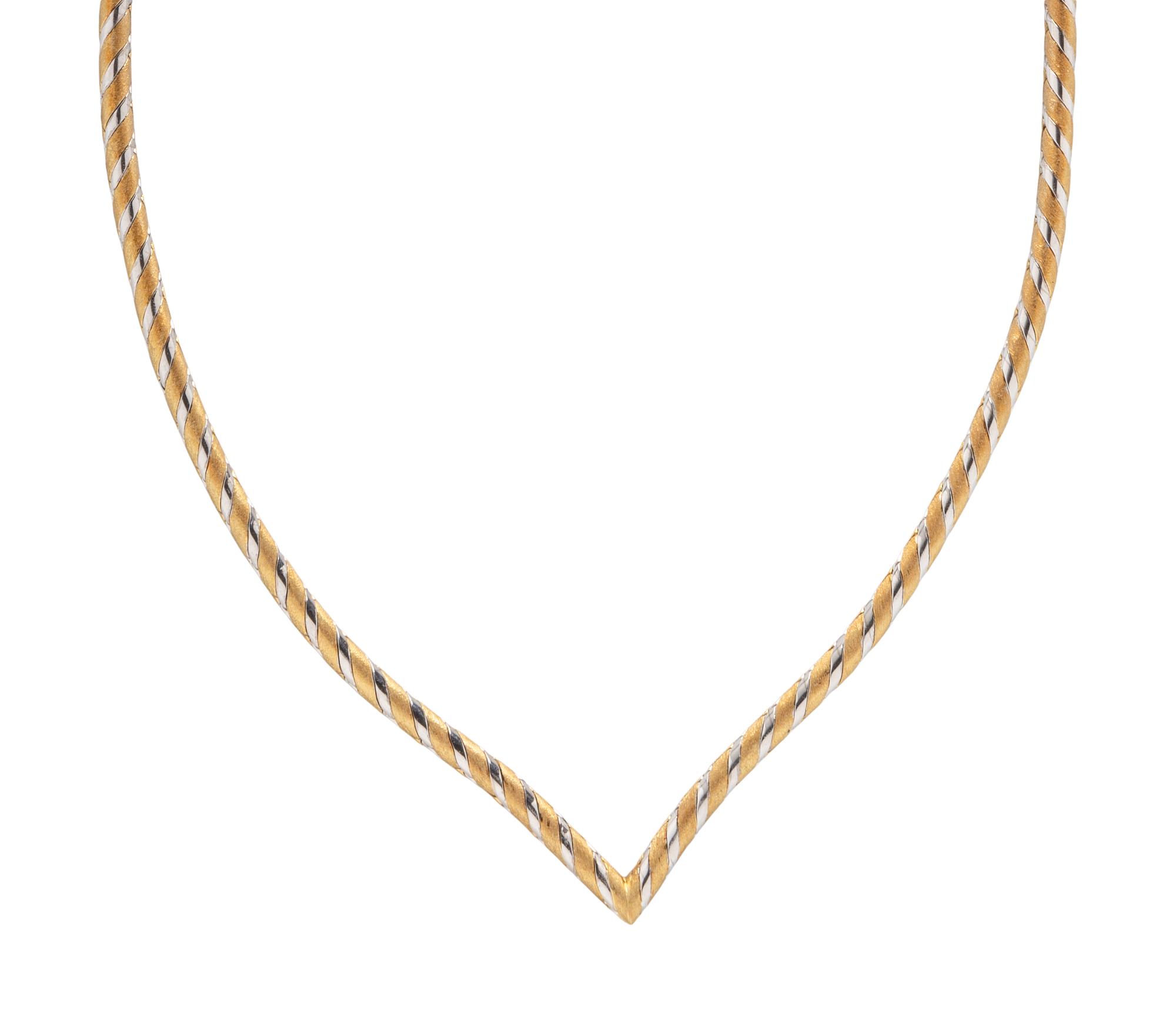 BICOLOR GOLD NECKLACE