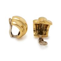 YELLOW GOLD EARCLIPS