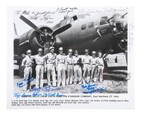 [WWII]. Large collection of signatures from Captain Robert Morgan and crew of the Memphis Belle .