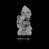A Chinese Rock Crystal Vase and Cover, 20th Century 近代 靈芝螭龍紋水晶賞瓶