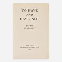 [Literature] Hemingway, Ernest To Have and Have Not