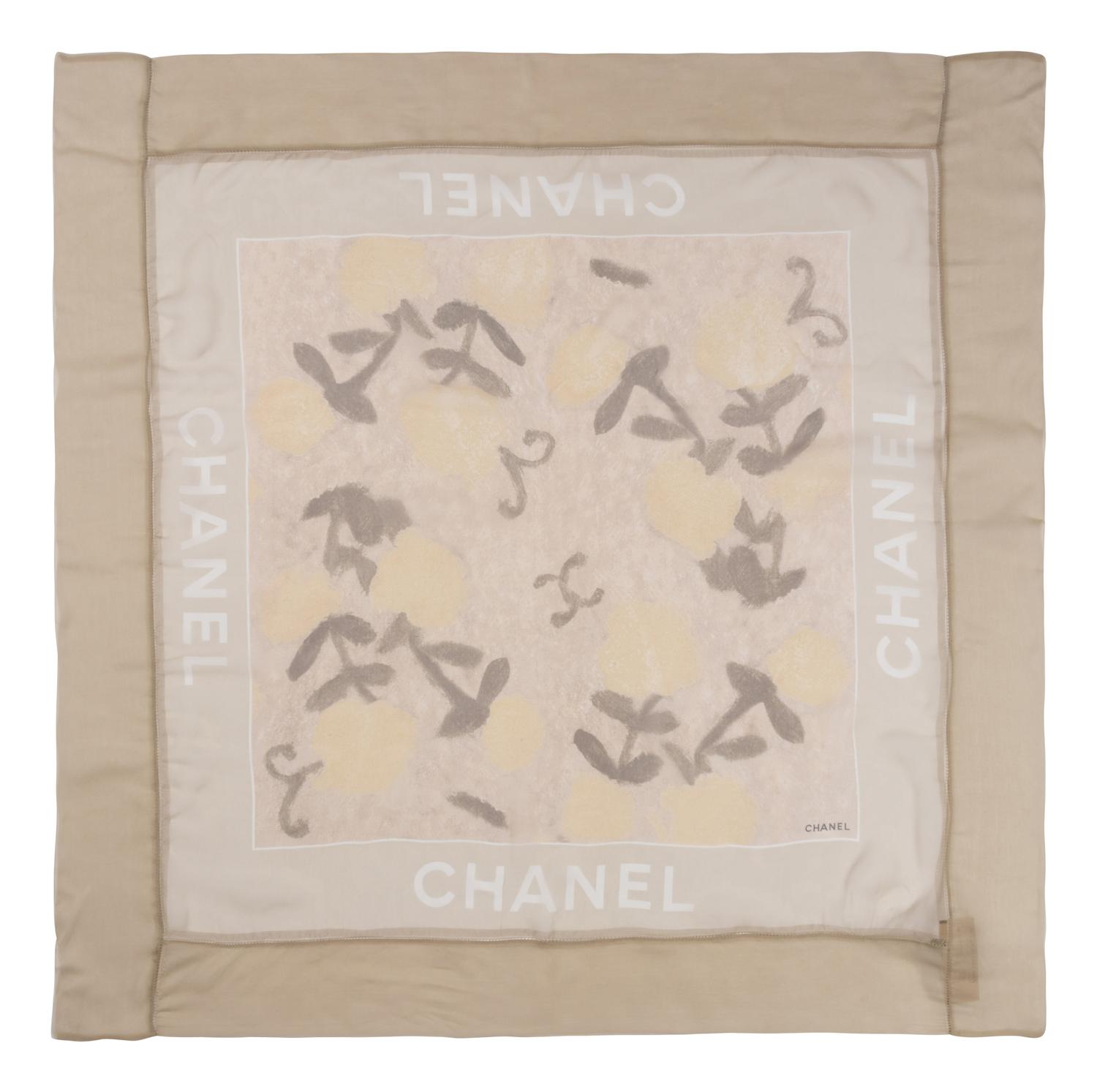 Four Chanel Silk Scarves