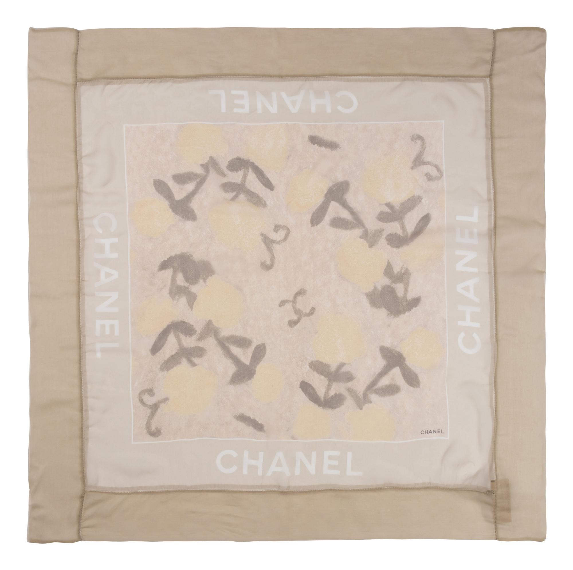 Four Chanel Silk Scarves