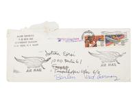 GINSBERG, Allen (1926-1997). Autograph letter signed ("Allan"), to István Eörsi. New York, New York, 11 May 1984. 4 pages, 8vo, 215 x 138 mm, on Harper & Row, Publishers Memorandum paper, Ginsberg's return address stamped on the first page, with original envelope .