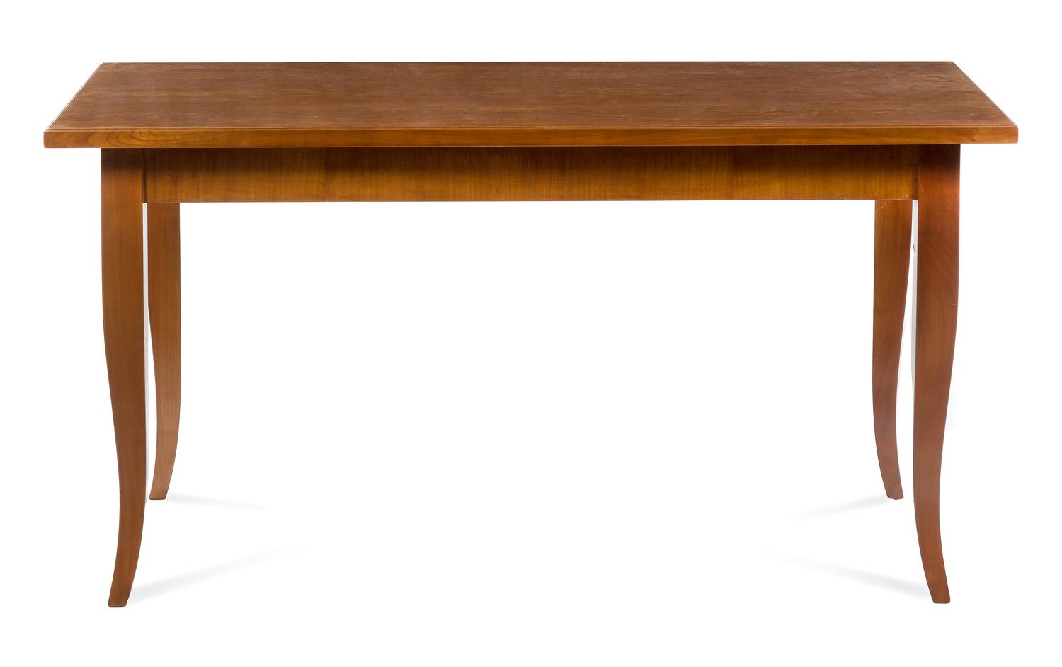 A Provincial Style Fruitwood Table Height 30 x width 59 x depth 29 1/2 inches. — 20TH CENTURY