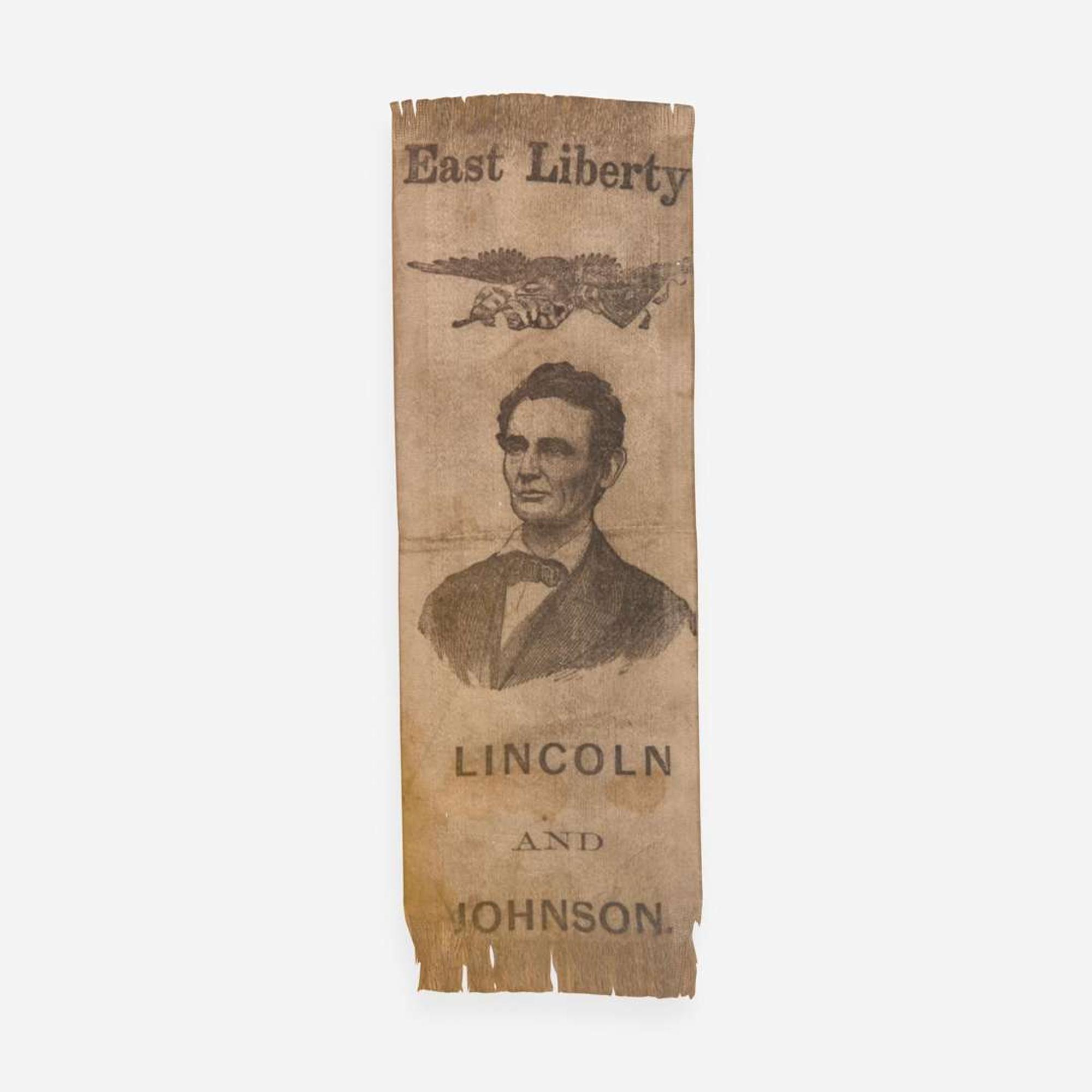 [Presidential] [Lincoln, Abraham] 1864 Presidential Campaign Ribbon