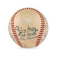 A 1949 Chicago White Sox Team Signed Autograph Baseball (JSA Auction Letter),
