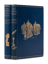 KIPLING, Rudyard (1865-1936). The Jungle Book . -- The Second Jungle Book . London and New York: Macmillan and Co., 1894 and 1895.