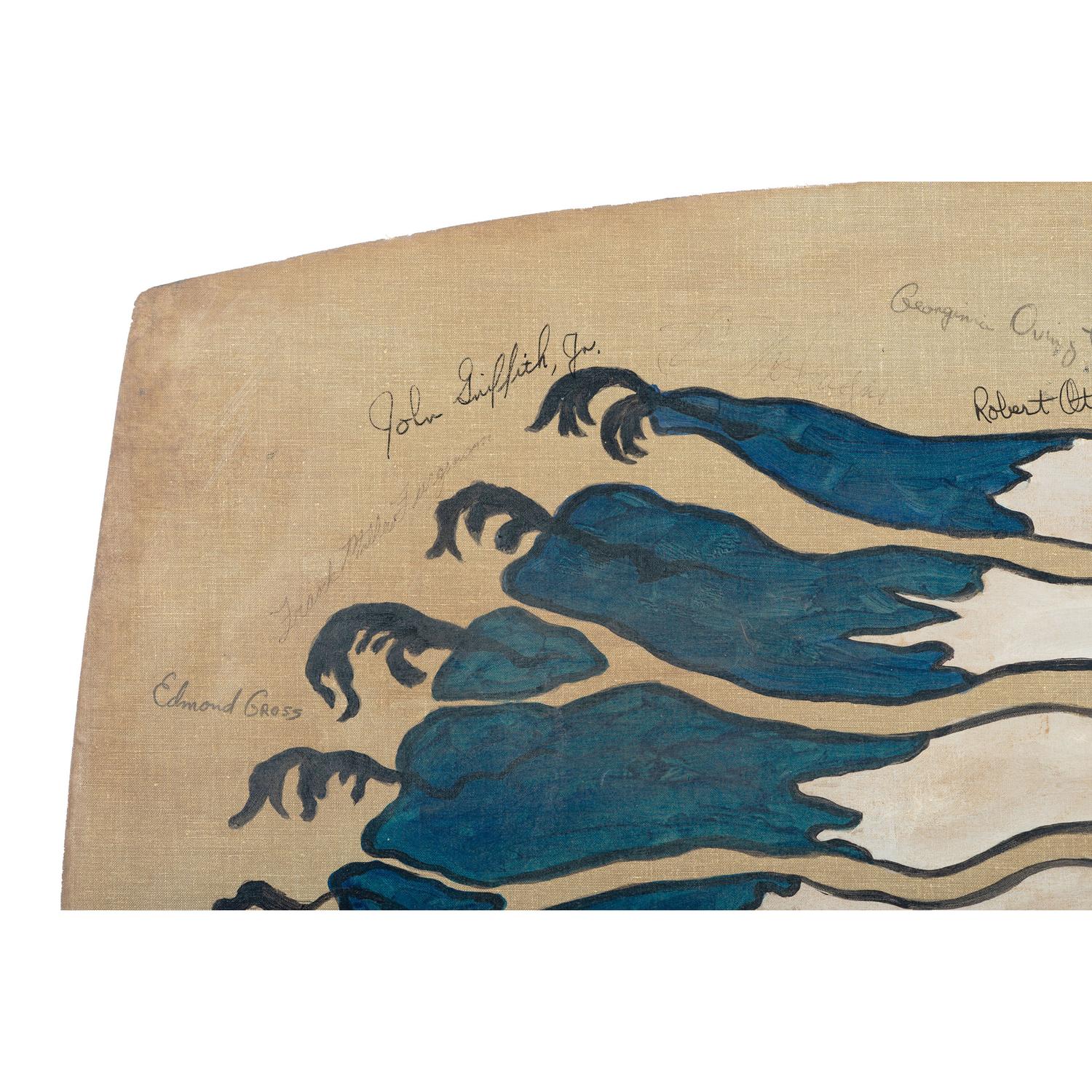 Lafayette Escadrille Signed Piece of Aircraft Skin