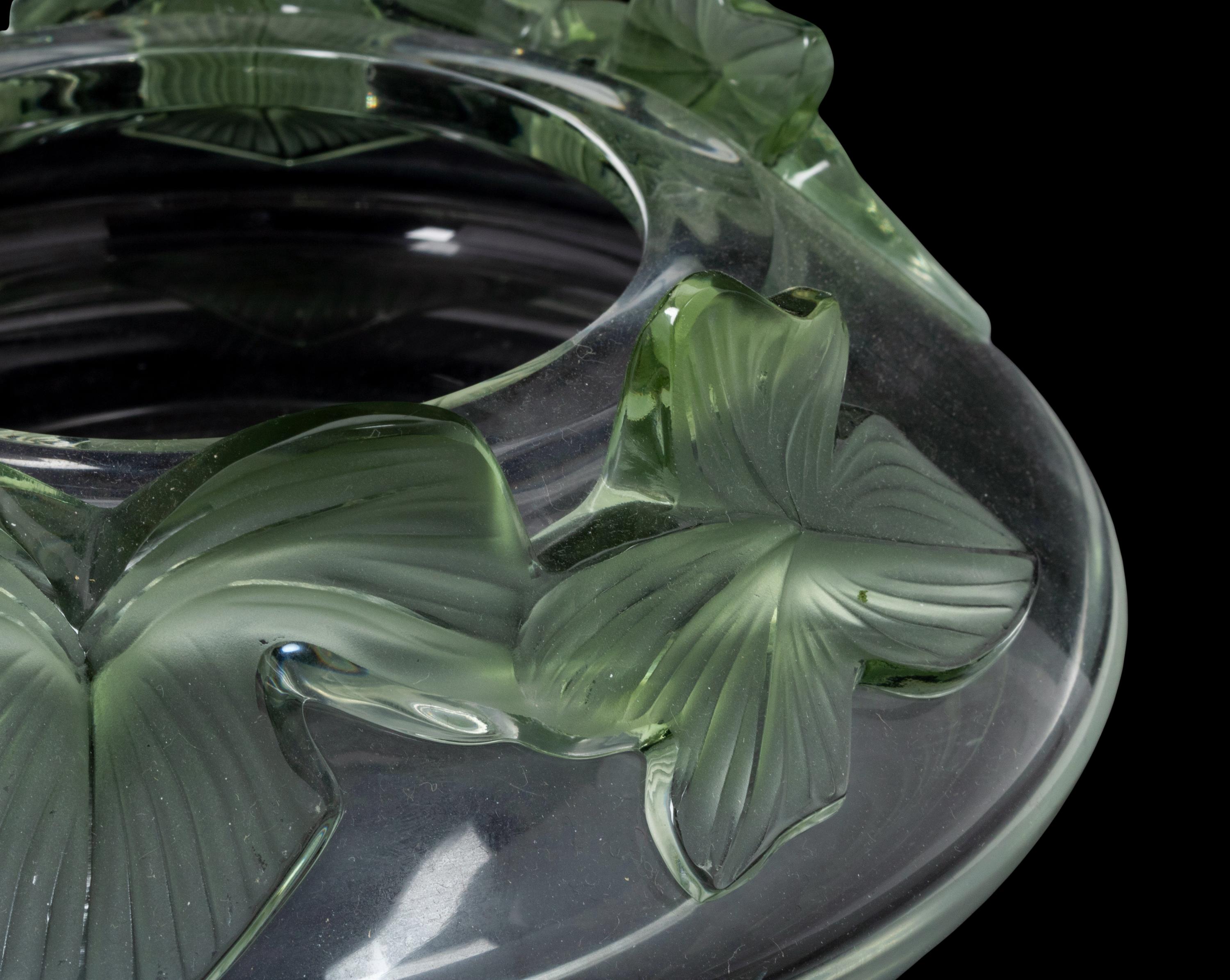 A Pair of Lalique Lierre Bowls