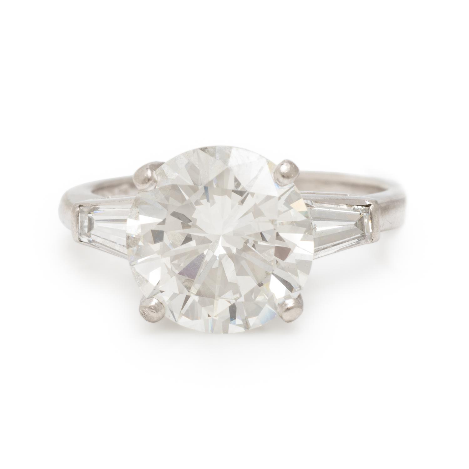 Diamond and Platinum Ring