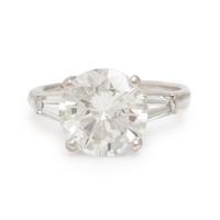 Diamond and Platinum Ring