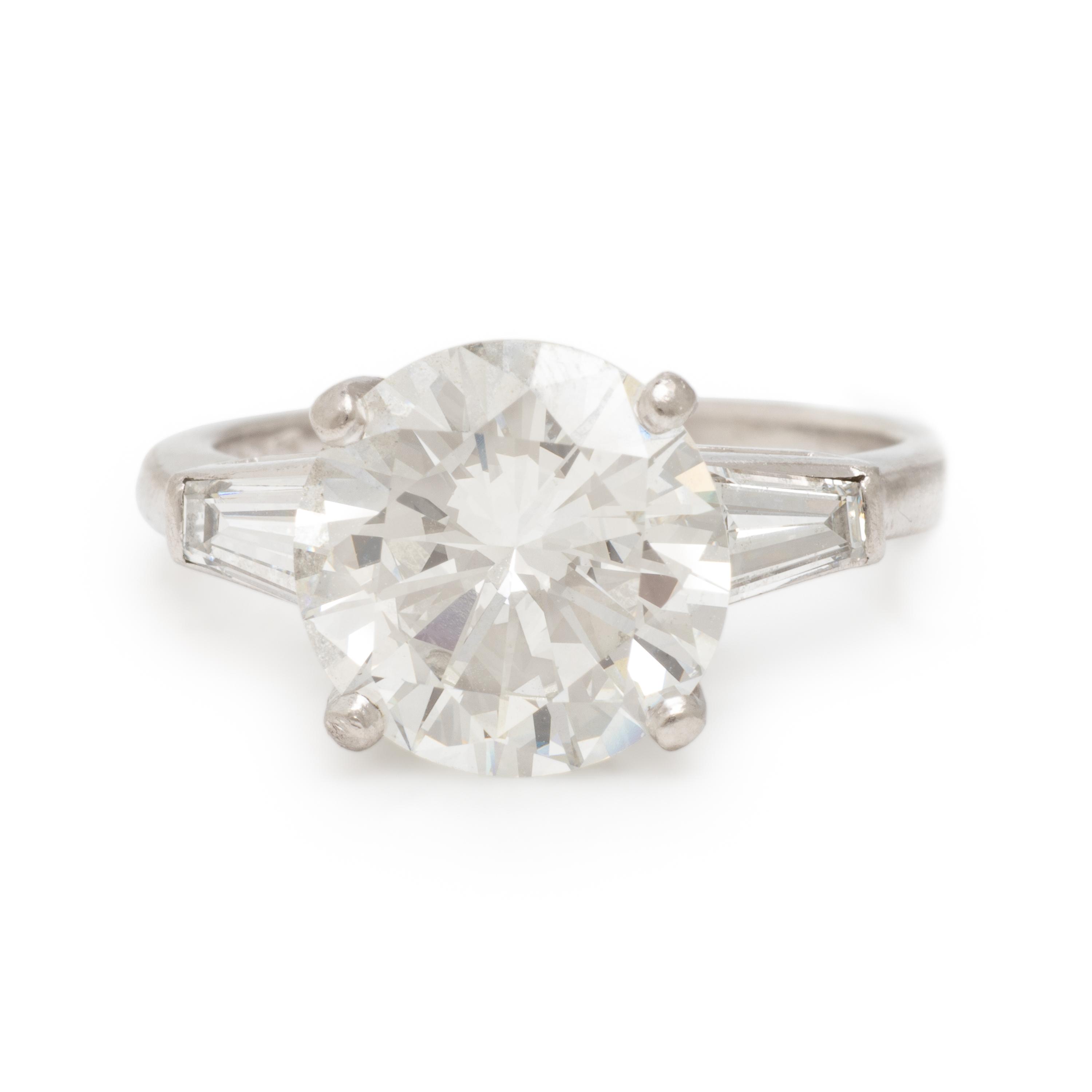 Diamond and Platinum Ring