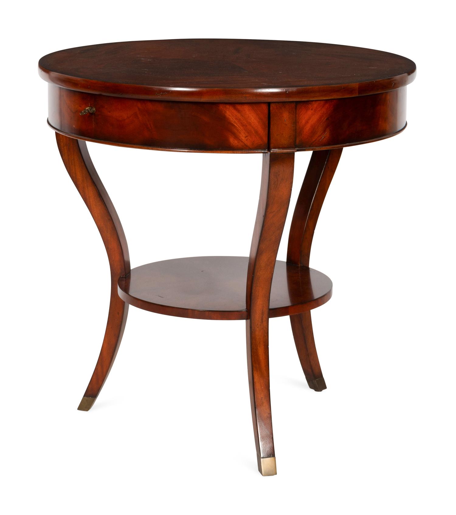 A Contemporary Mahogany Center Table