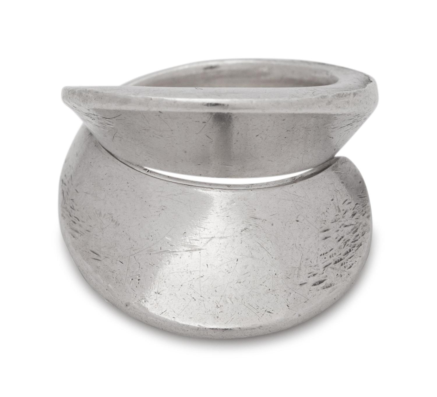 GEORG JENSEN, NANNA DITZEL, MODERNIST SILVER RING
