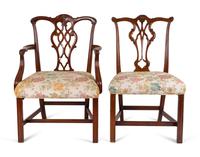 A Set of Eight George III Style Mahogany Dining Chairs — 19TH/20TH CENTURY