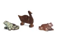Three Animal Form Decorative Items