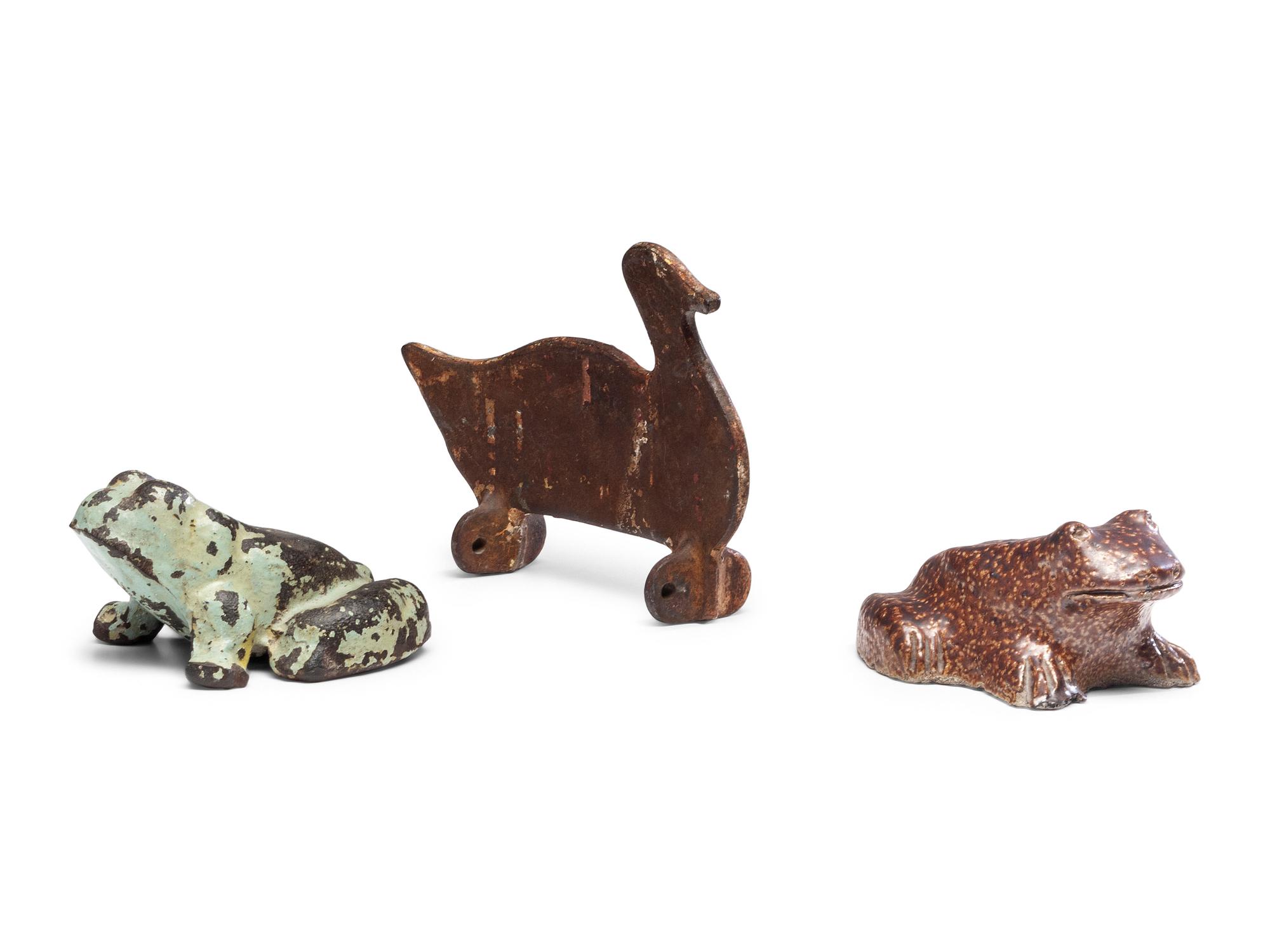 Three Animal Form Decorative Items