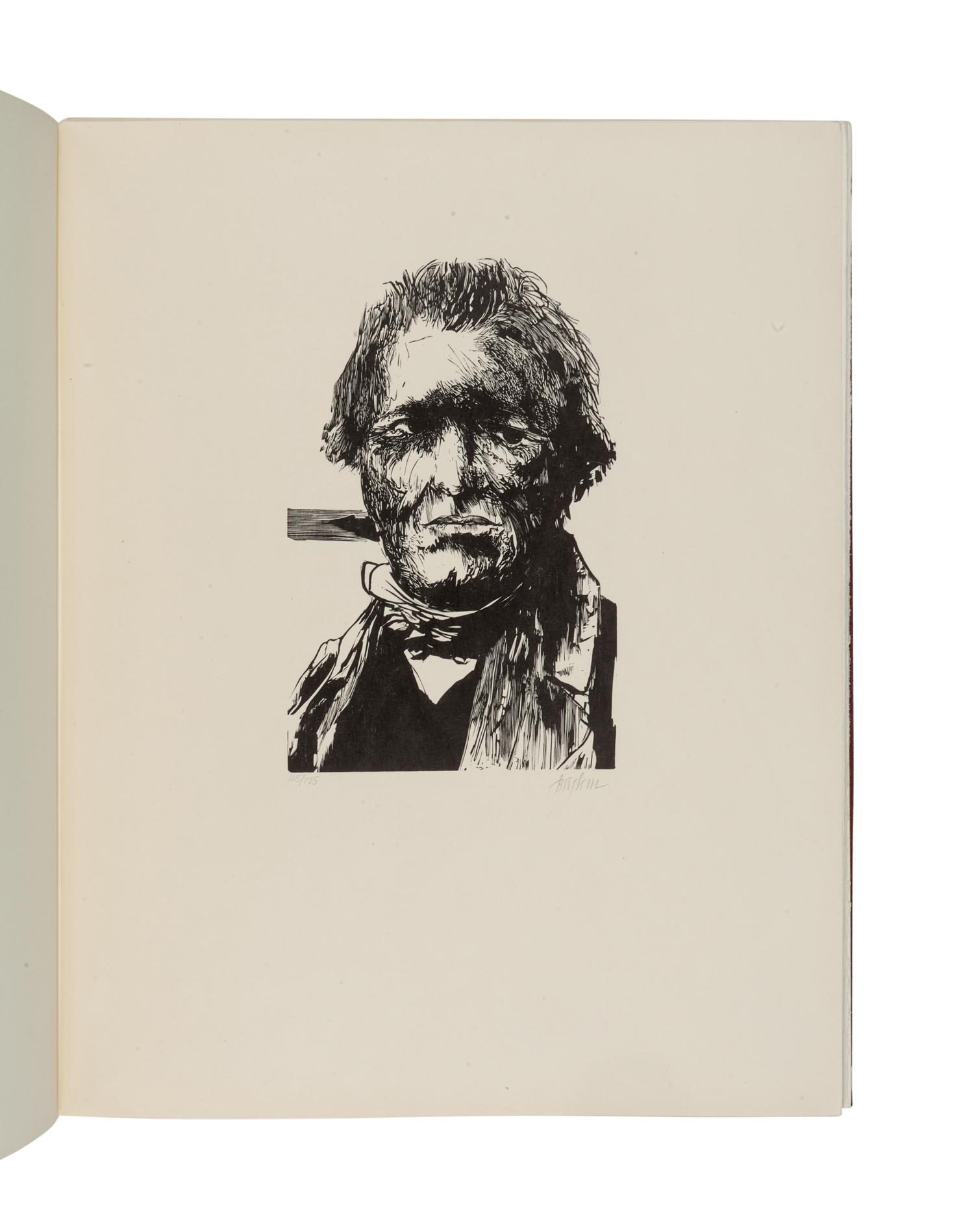 [ARTIST'S BOOK]. BASKIN, Leonard (1922-2000). Laus Pictorum. Northampton: Gehenna Press, 1969.