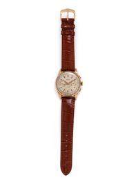 CAMY, VINTAGE, 18K YELLOW GOLD CHRONOGRAPH WRISTWATCH