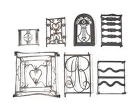 A Group of Seven Wrought Iron Trivets or Stands, French, 18th / Early 19th Century