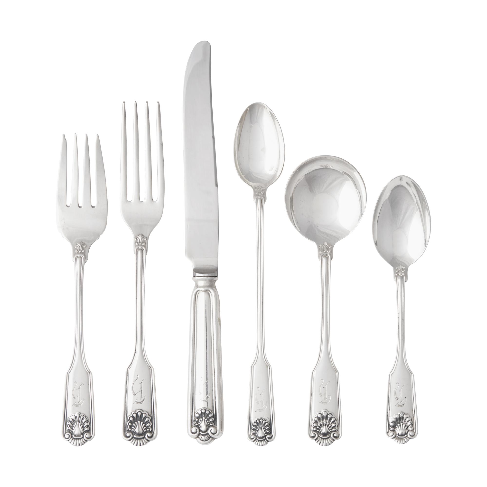 An American Silver Flatware Service