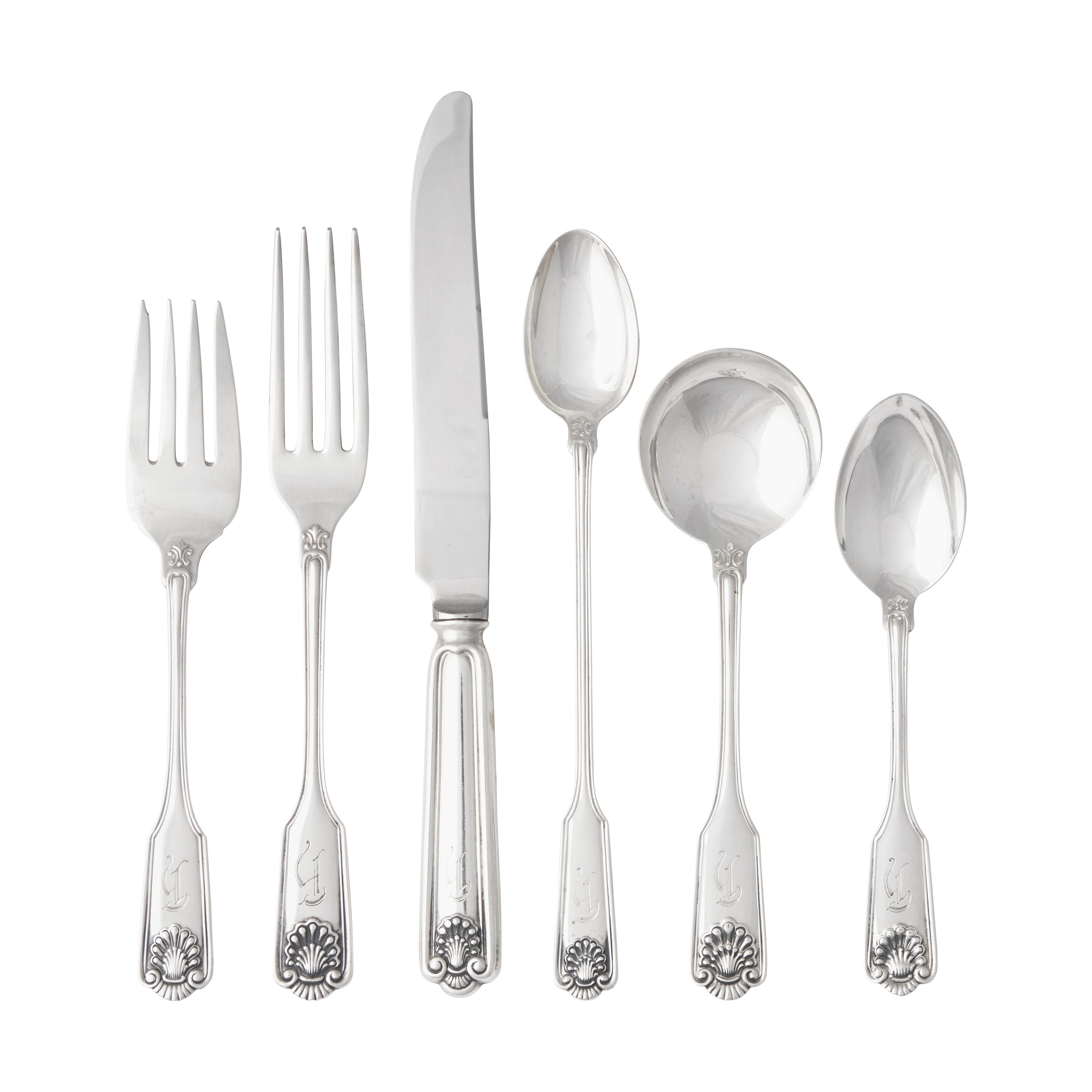 An American Silver Flatware Service
