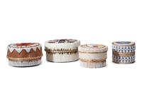 Ojibwe Quilled Birchbark Boxes