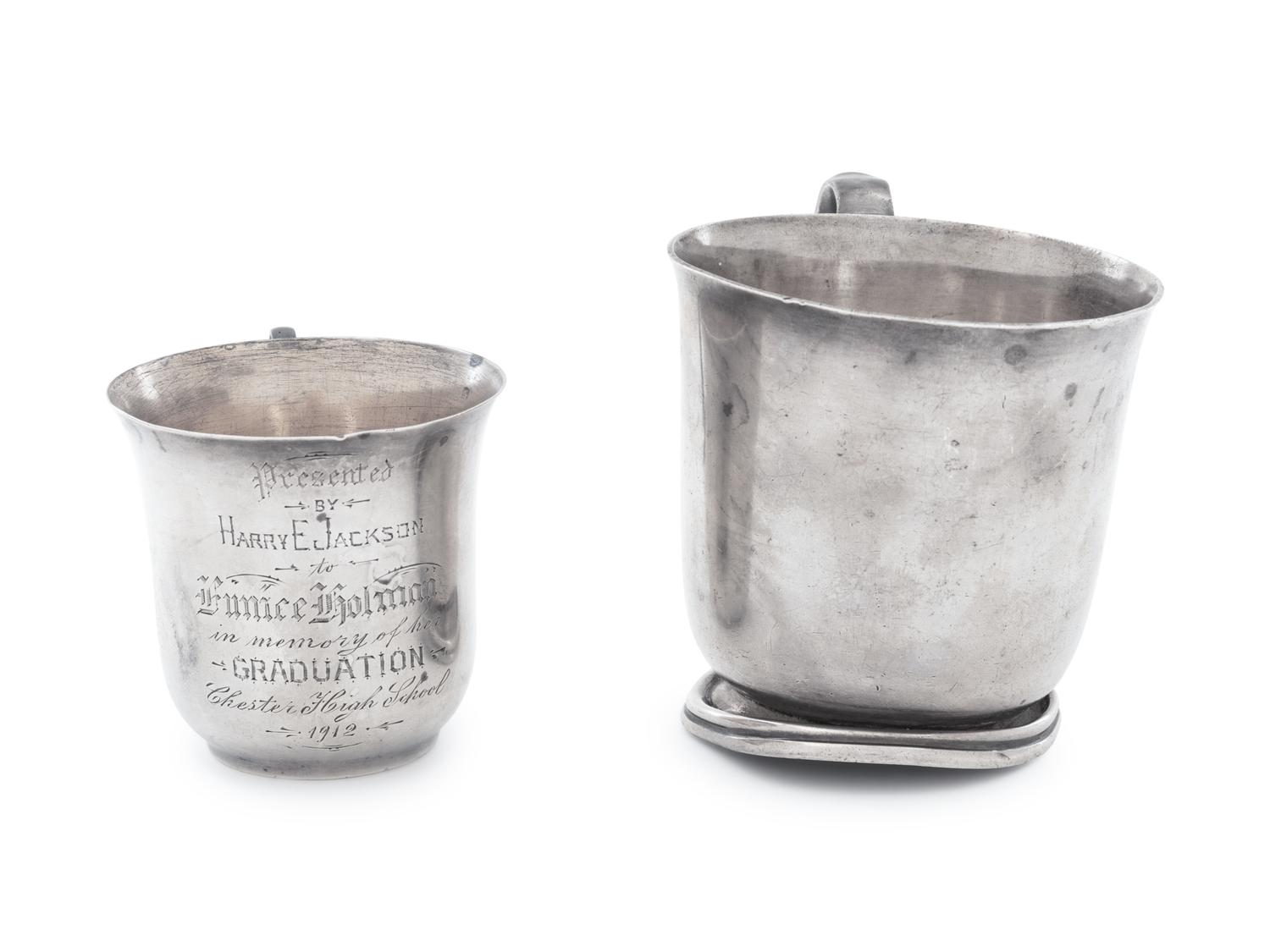 Two American Silver Children's Mugs