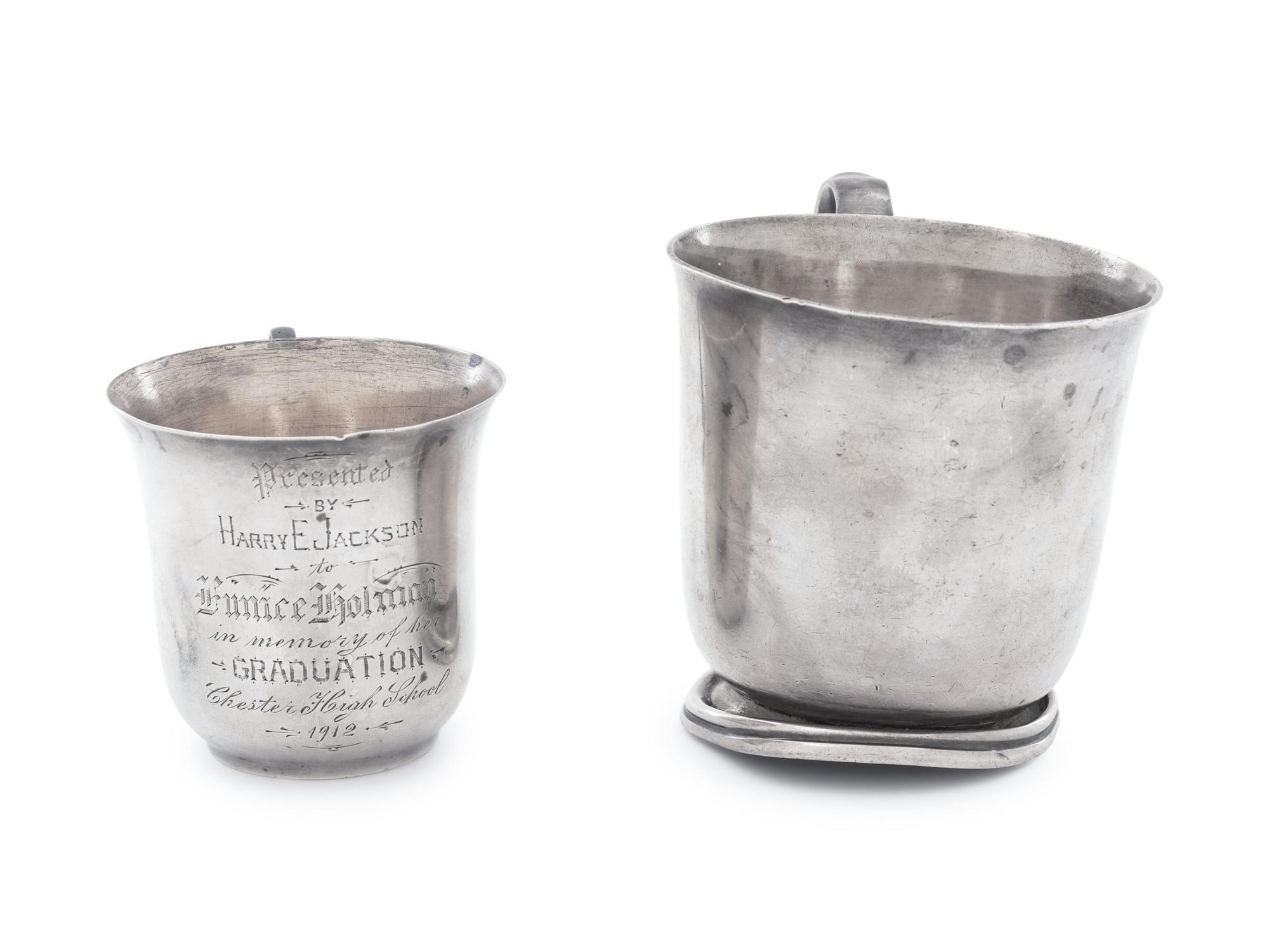 Two American Silver Children's Mugs