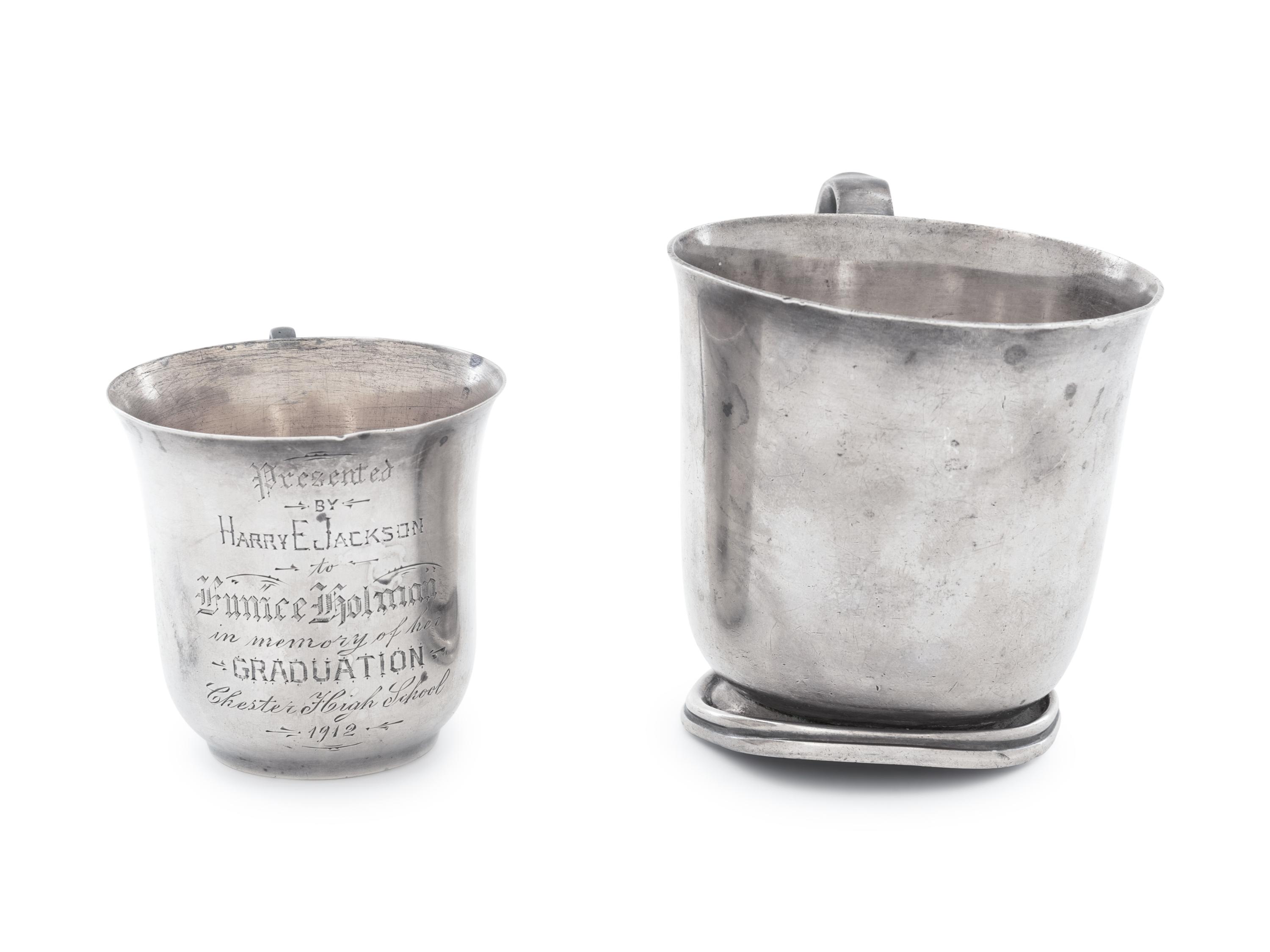 Two American Silver Children's Mugs