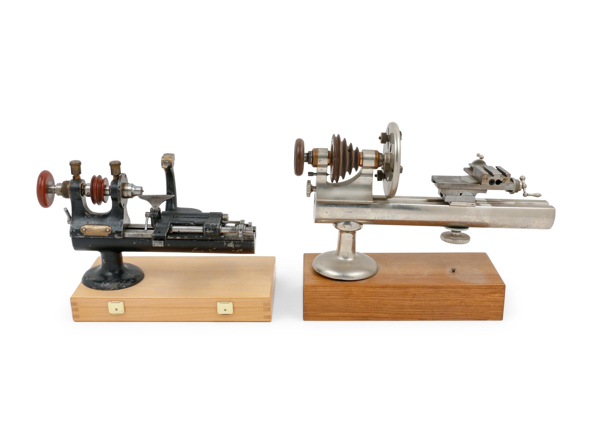 A Group of Two Watch Maker's Lathes