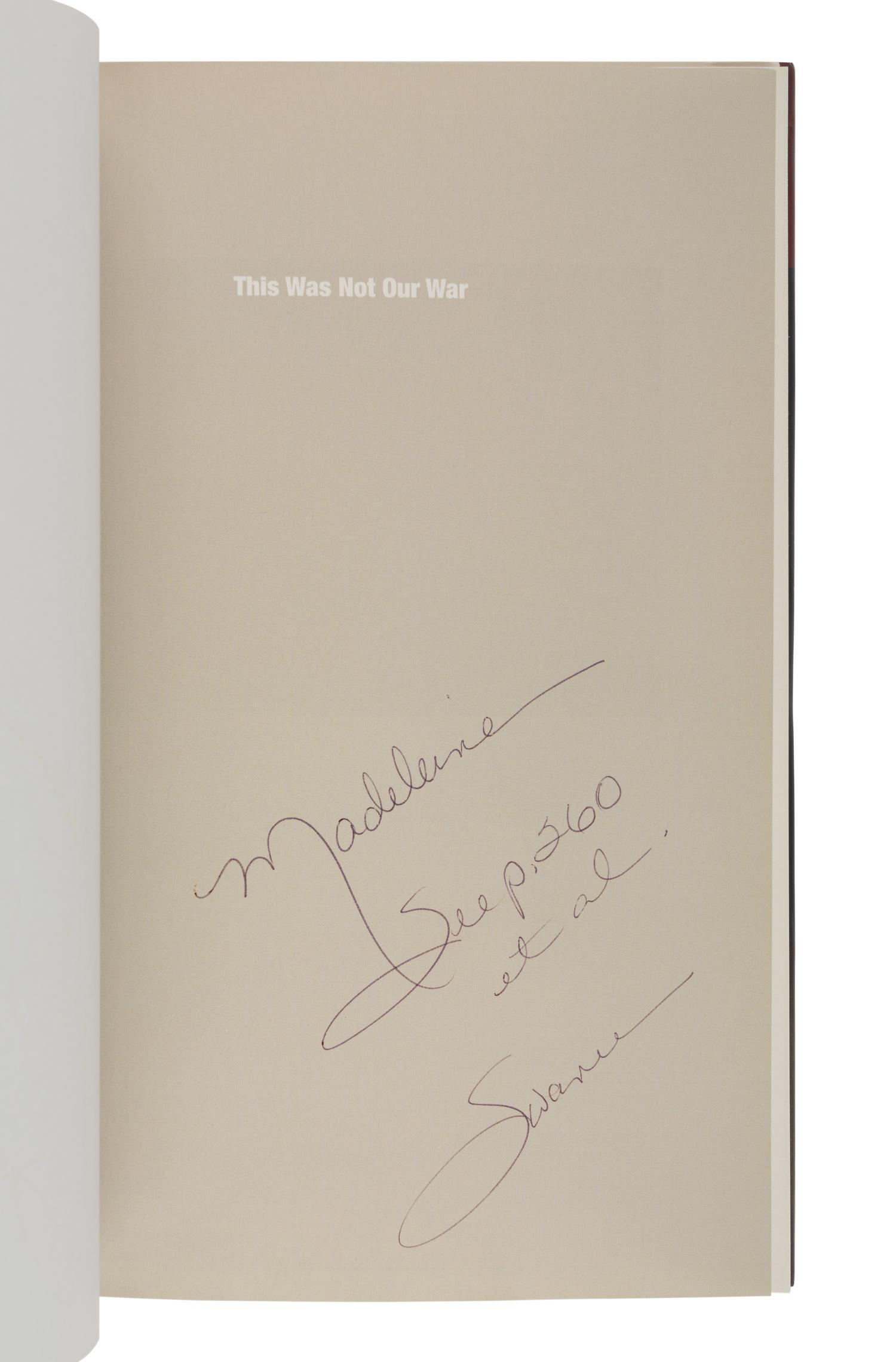 WOMEN AND LEADERSHIP A group of 7 works, most FIRST EDITIONS INSCRIBED TO SECRETARY ALBRIGHT: