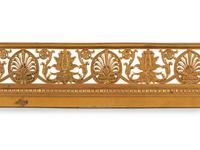 An Empire Style Gilt Bronze Fireplace Fender