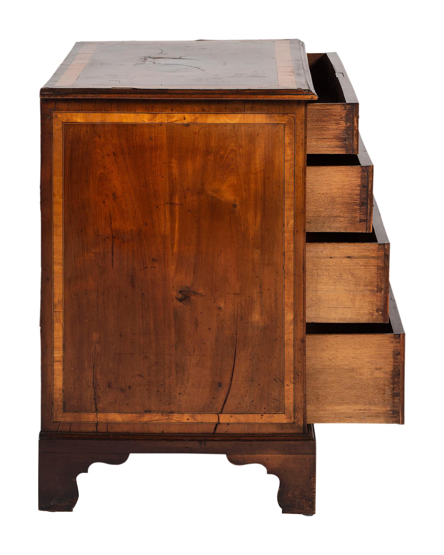 A George III Style Inlaid Chest of Drawers