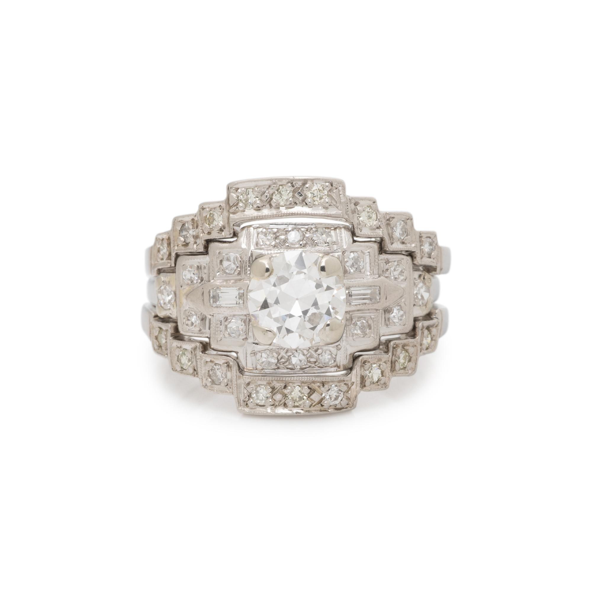 PLATINUM AND DIAMOND RING