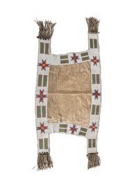 Sioux Beaded Hide Saddle Blanket