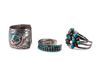 Navajo Silver Cuff Bracelets