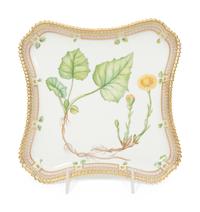A Royal Copenhagen Flora Danica Porcelain Square Tray