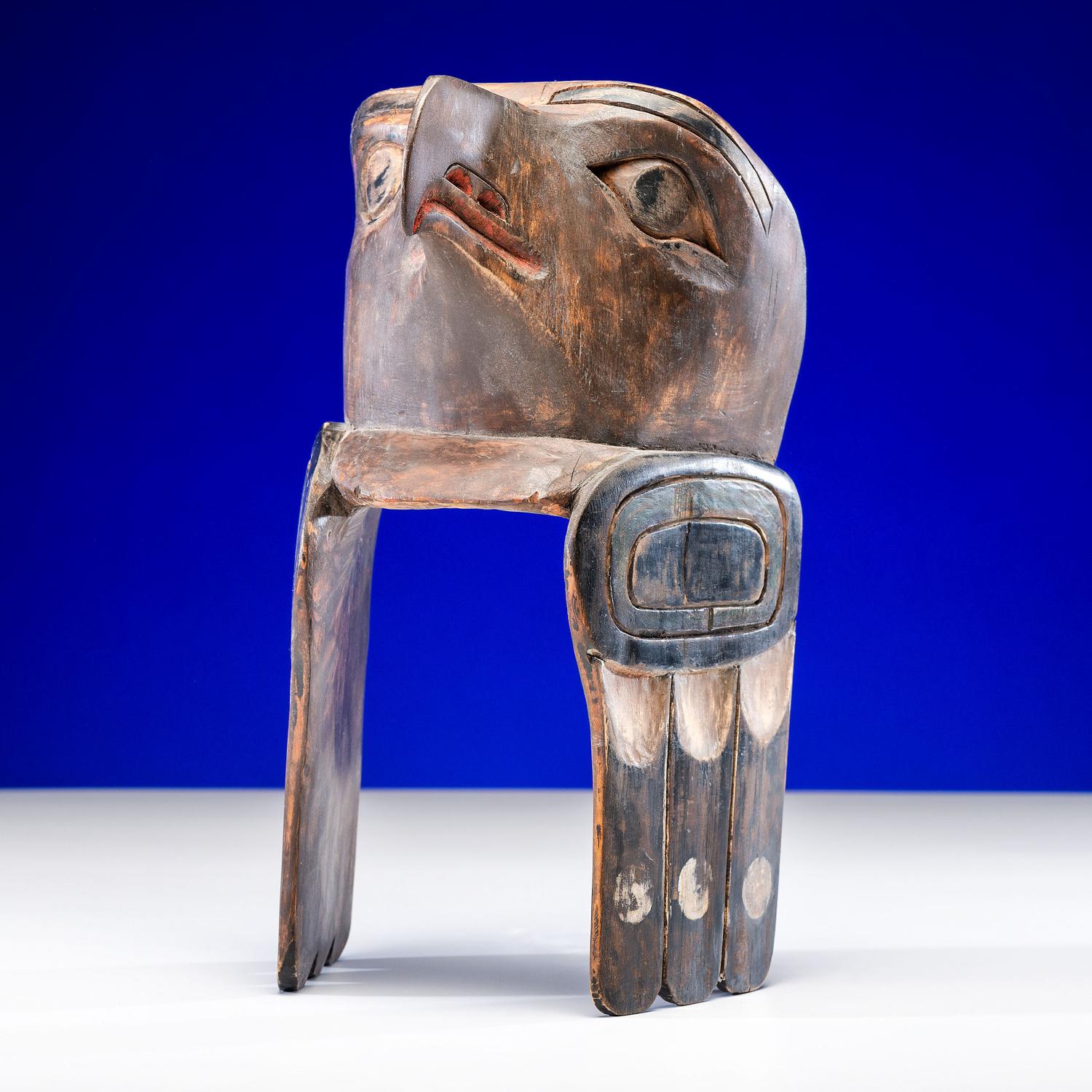 Tsimshian Carved Raven Frontlet