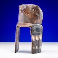 Tsimshian Carved Raven Frontlet