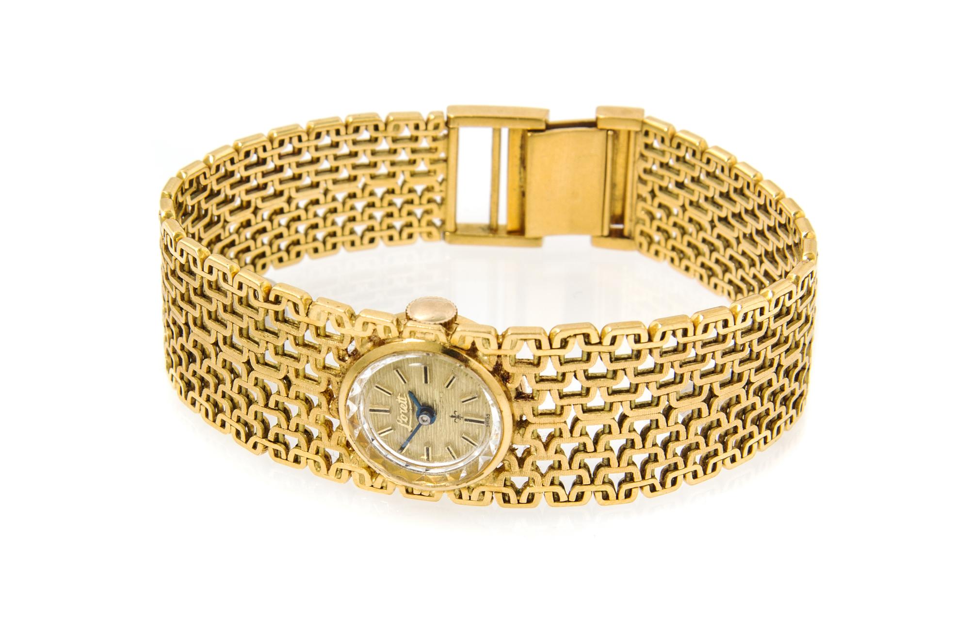 An 18 Karat Yellow Gold Bracelet Watch, Corletto, 24.90 dwts.